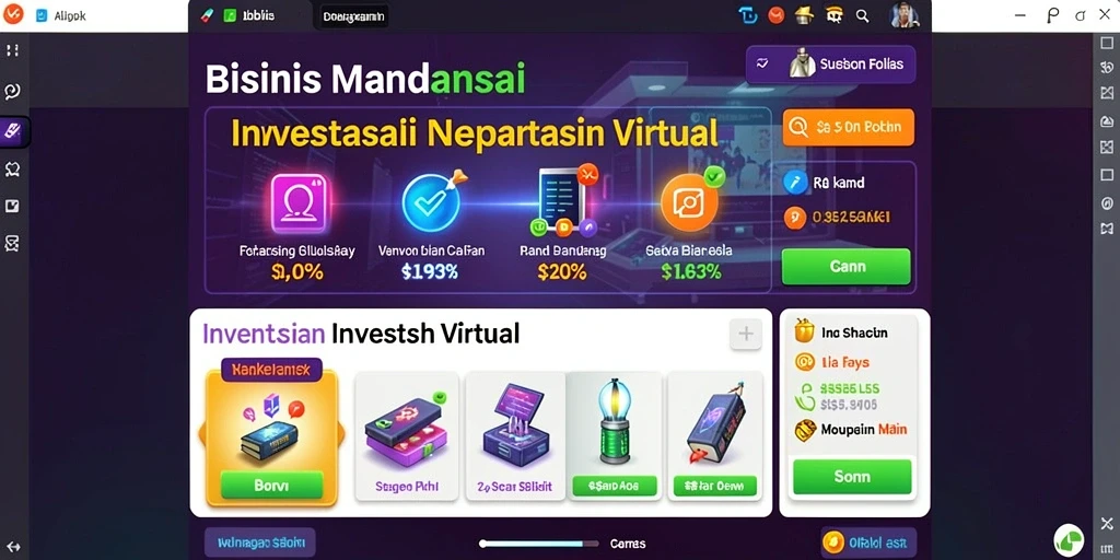 nuts777 - Grafis yang cerah dan penuh warna.
